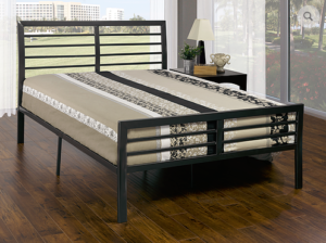 Platform Bed Grey Metal