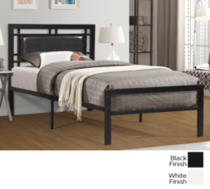 Platform Bed White or Black