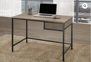 Taupe Desk with drawer