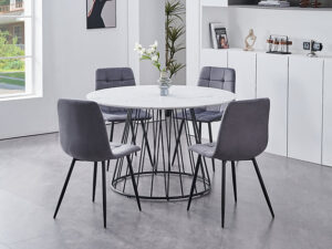 5PC Dining Set - Grey