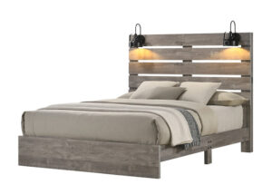 "Farmhouse" Platform Bed with Lights