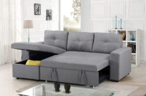 Sectional Sofa Bed Grey