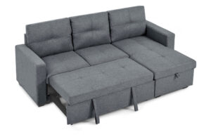 Sectional Sofa Bed Black OR Grey