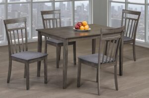 5PC Dining Set washed Grey