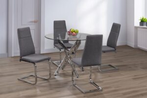 5Pc Round Dining Set